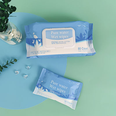 Veegt de Vrije 80pcs Natte Baby van de huishoudenalcohol voor Gevoelige Huid af