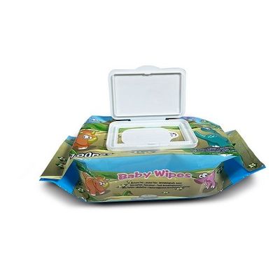 50gsm Spunlace Geen Fluorescer-Natte Baby voor Pasgeboren Babys afveegt
