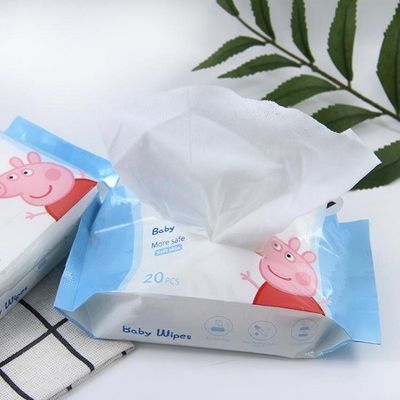 Baby van het huid veegt de Vriendschappelijke Bamboe Biologisch afbreekbare 120pcs Vriendschappelijke af Eco
