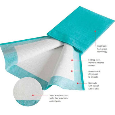 Super Absorberende van het de Stootkussens Beschikbare Veranderende Stootkussen van het Incontinentiebed Voeringen 45*60cm
