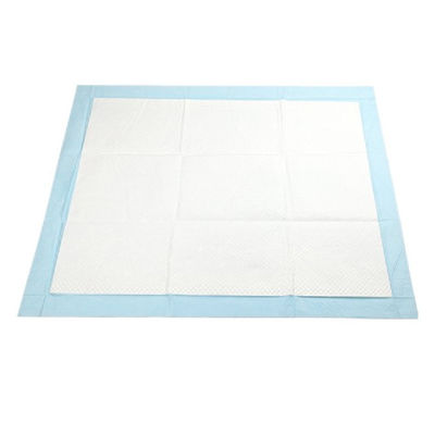 Droge van het Oppervlakte Blauwe Huisdier Geweven 60*150cm Beschikbare het Puppystootkussens van Underpads niet
