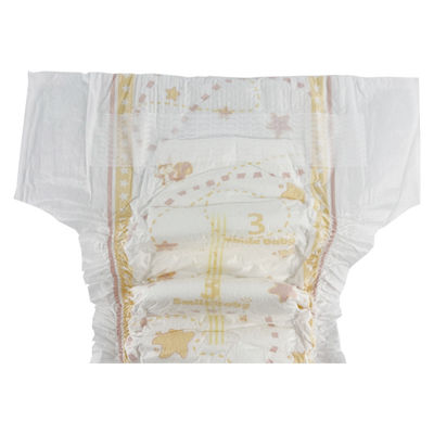 De kleur drukte de Niet-geweven Beschikbare Broek van de Babyluier met Clothlike Backsheet